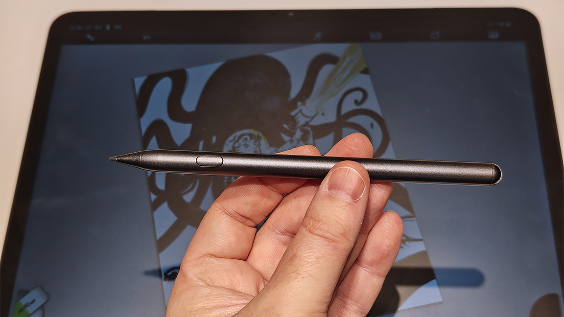 Huion Kamvas Skate 13 review; images of an Android drawing tablet