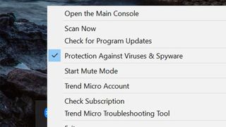 Trend Micro app screen shot