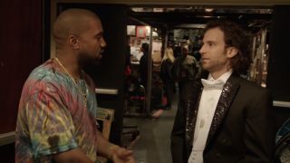 Kanye West and Kyle Mooney on Saturday Night Live