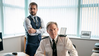 Martin Compston and Adrian Dunbar in BBC's Line of Duty 