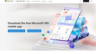 Website screenshot for Microsoft 365