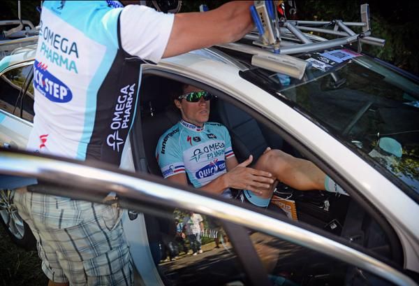 Sylvain Chavanel (Omega Pharma-QuickStep) abandoned the Tour in stage 15.