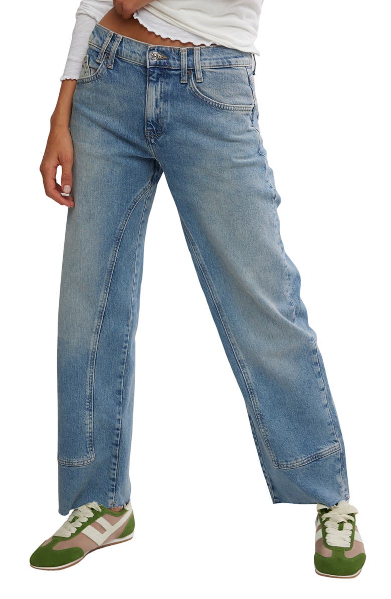 We the Free Risk Taker Raw Hem Straight Leg Jeans