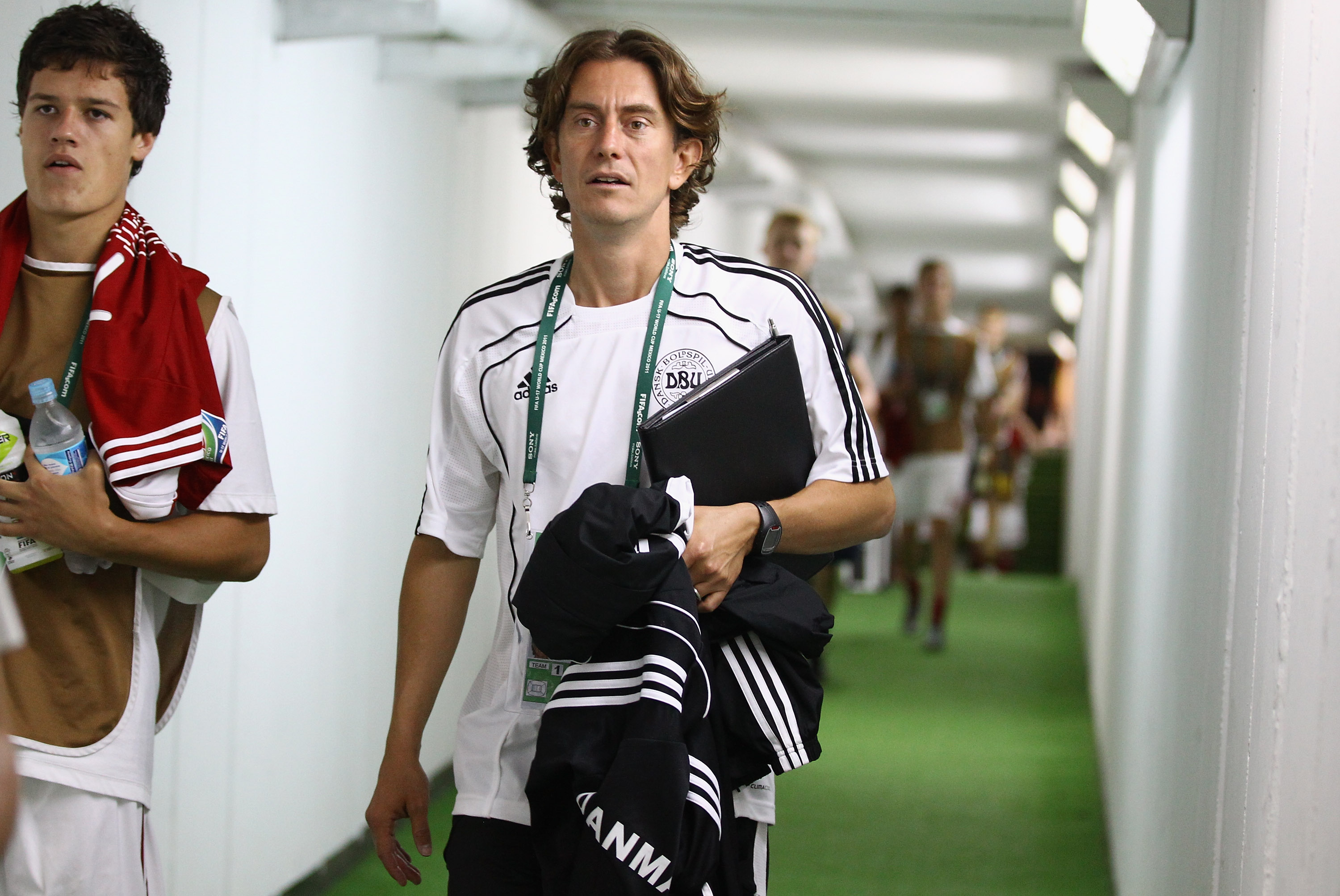 Thomas Frank, head coach of Denmark, during the Group F FIFA U-17 World Cup match between Australia and Denmark at the Corregidora Stadium on June 27, 2011 in Queretaro, Mexico.