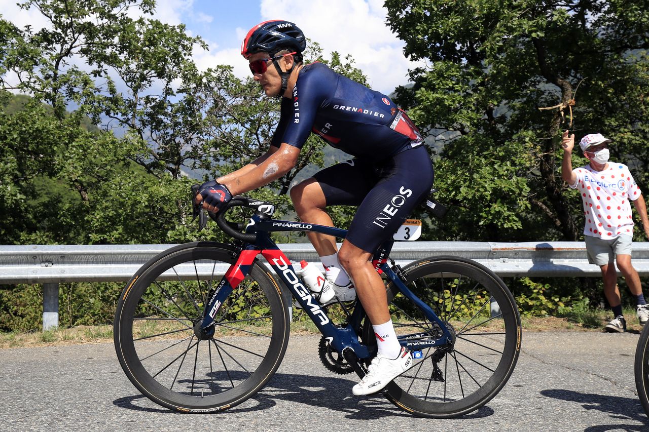 Tour de France 2020 - 107th Edition - 16th stage Grenoble - Meribel - Col de la Loze 170 km - 16/09/2020 - Richard Carapaz (ECU - Team Ineos) - photo Luca Bettini/BettiniPhoto&Acirc;&copy;2020
