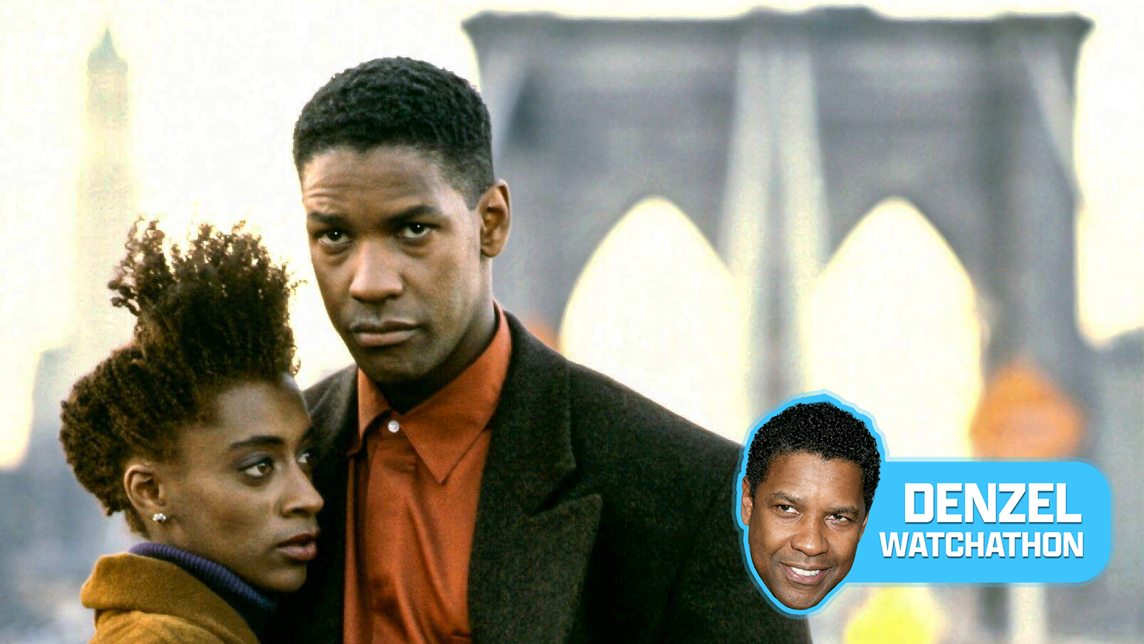 (L-R) Joie Lee and Denzel Washington in "Mo' Better Blues" (1990)