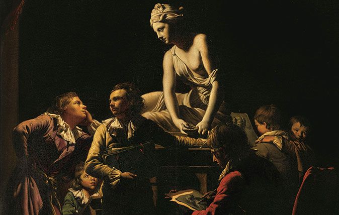 Joseph Wright of Derby&#039;s &#039;An Academy by Lamplight&#039;