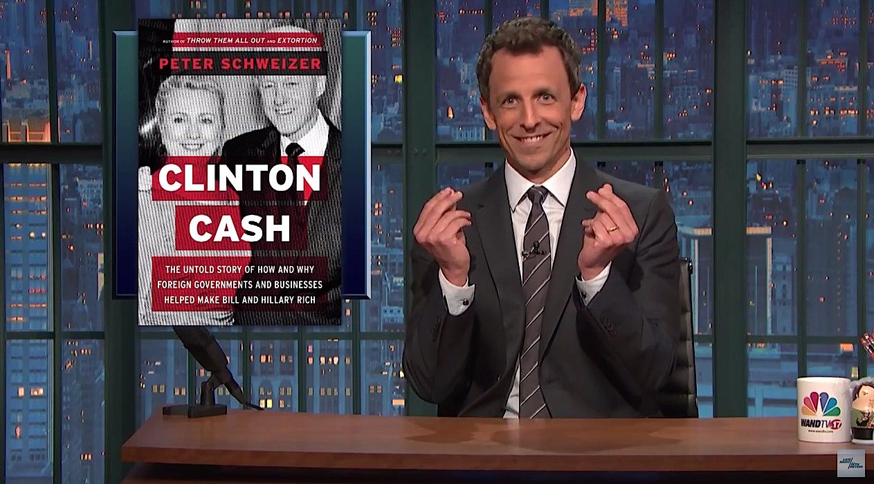 Seth Meyers looks at &amp;quot;Clinton Cash&amp;quot;