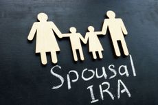 Spousal IRA retirement plan and family figures.