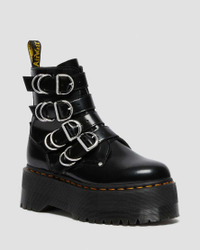 Dr Martens, Jadon Max Hardware Leather Platform Boots, $220