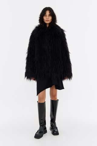 Short Black Fur Coat