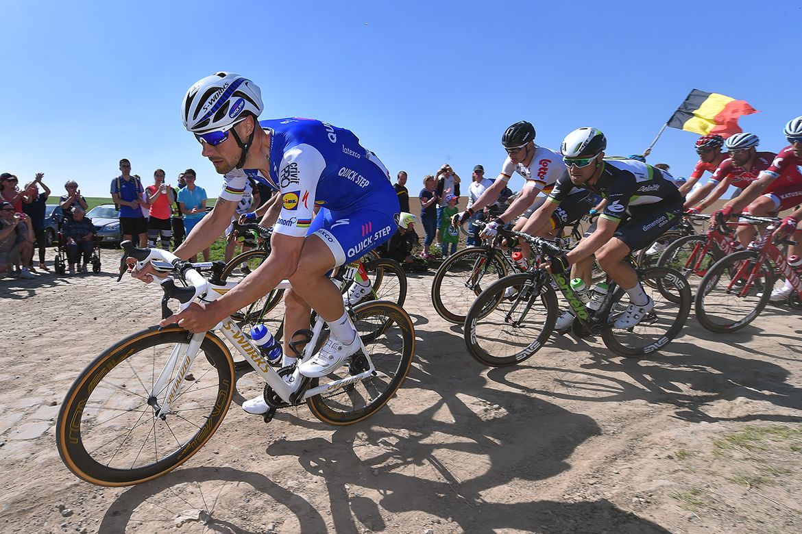 Tom Boonen riding his final Paris-Roubaix