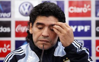 Maradona went on to manage Argentina but was not successful