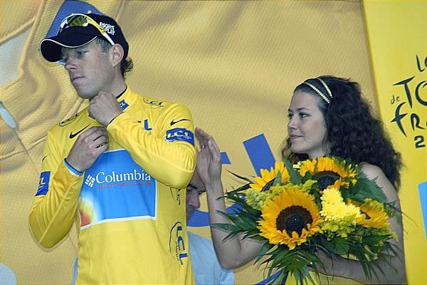 Kirchen is looking at home in the maillot jaune.