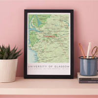 Hand Drawn Map Location Graduation Print Gift, £55 | Not On The High Street