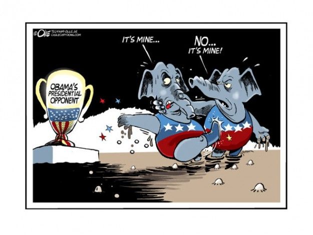 The GOP mud wrestlers