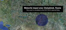 Russia Meteor Map