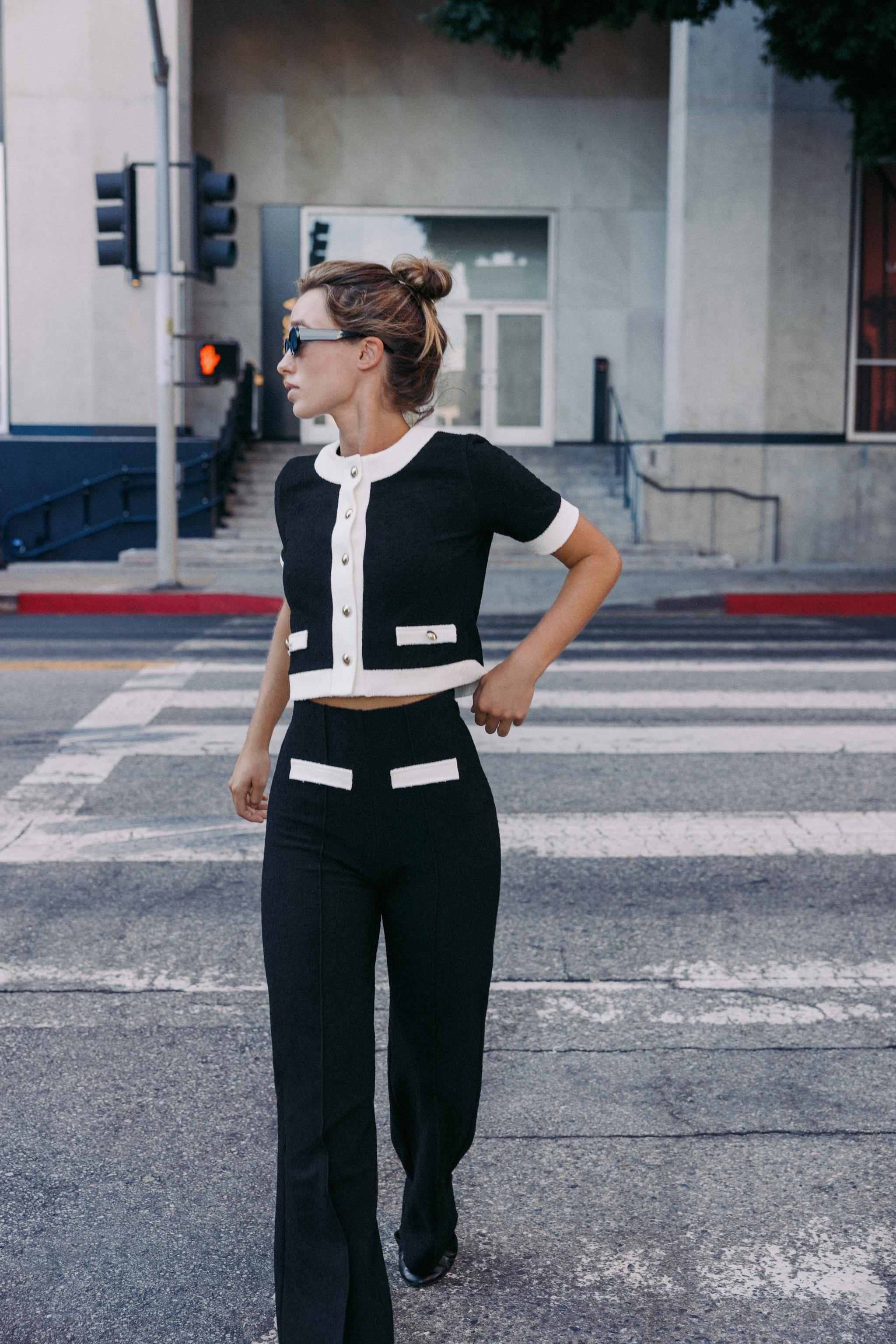 Contrast Boucl&amp;Eacute; Jacket