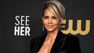 Halle Berry, winner of the #SeeHer Award, poses in the press room with Champagne Collet & OBC Wines as they celebrate the 27th Annual Critics Choice Awards at Fairmont Century Plaza on March 13, 2022 in Los Angeles, California