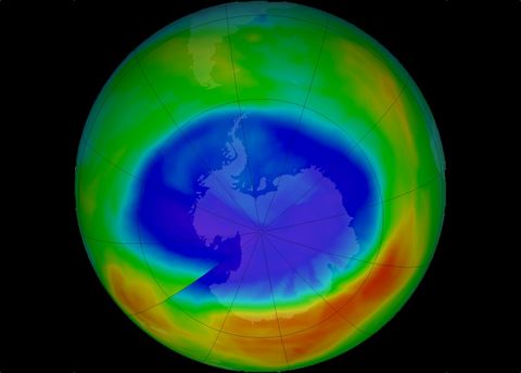 Good News on Warming: Ozone Hole Is Smallest Since 1988 | Space