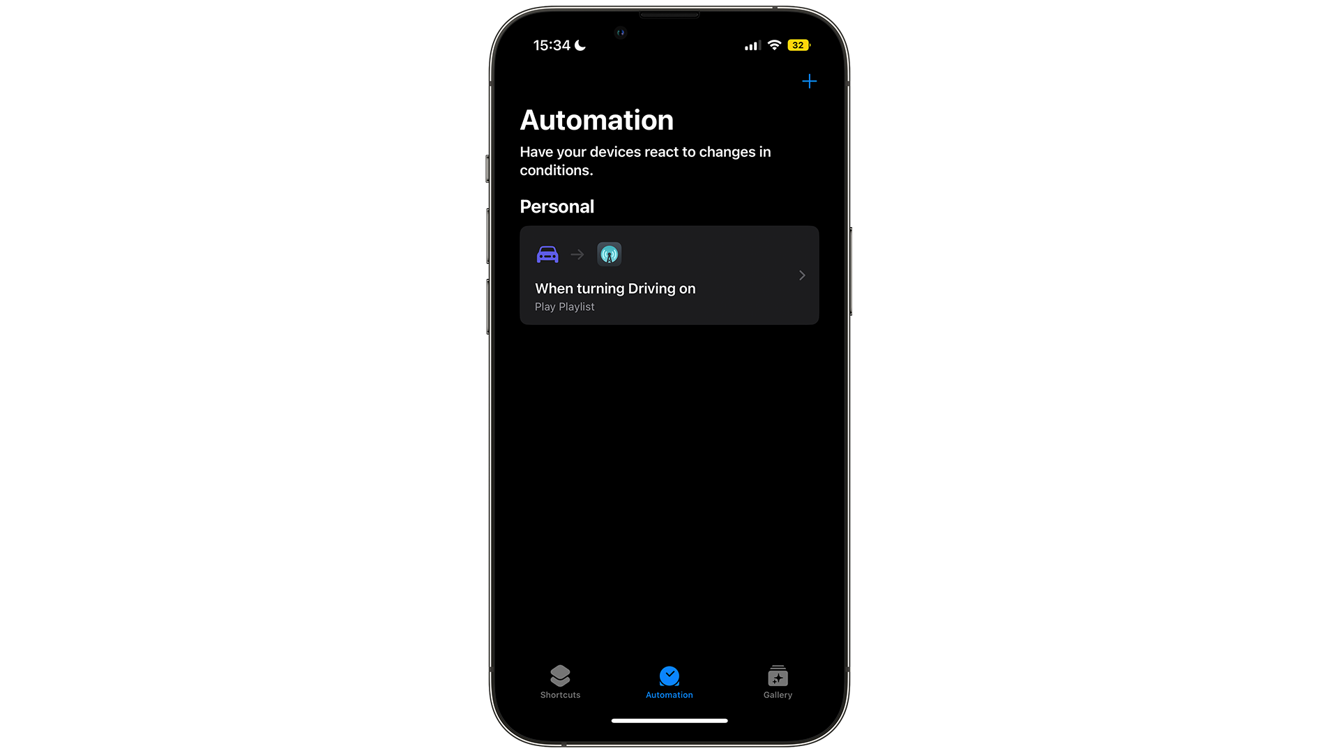 Вождение в режиме «Не беспокоить» в iOS и действие «Быстрый доступ»