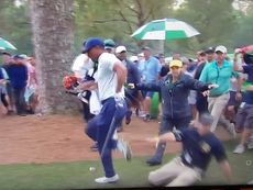 Security Guard Takes Out Tiger Woods