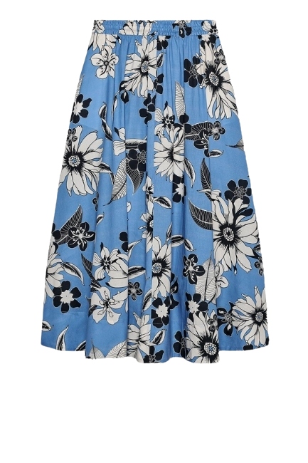 Zara, Zw Collection Printed Midi Skirt