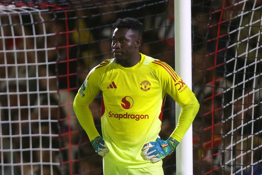 Manchester United goalkeeper Andre Onana