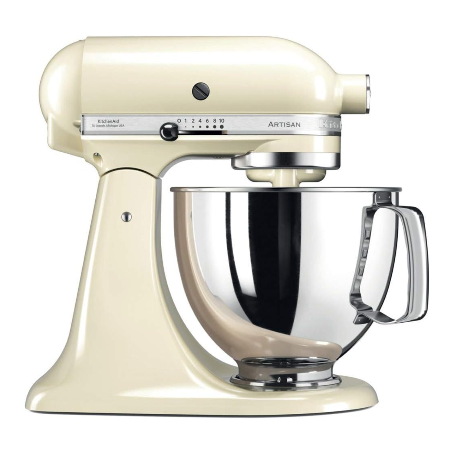 An almond cream colored KitchenAid