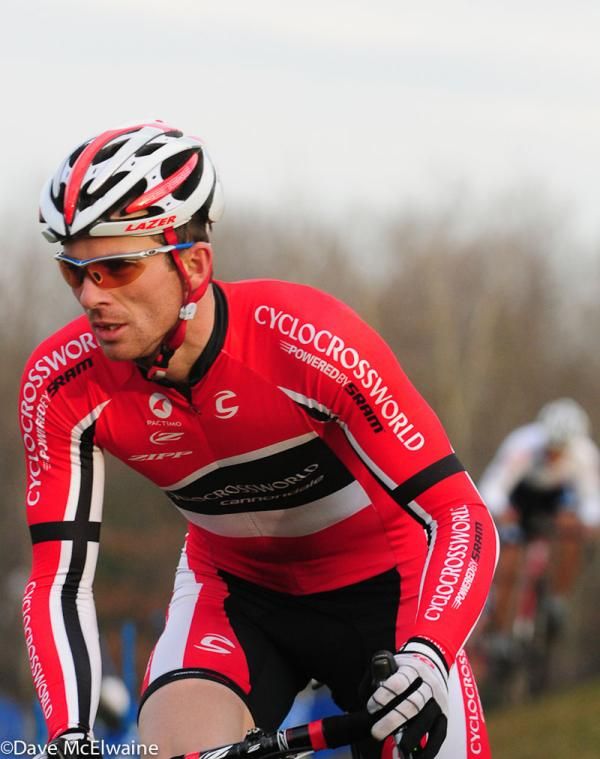 Dylan McNicholas (Cyclocrossworld.com) trying to recover from a poorer start than he is used to