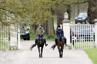 Prince Andrew is seen out for a ride on April 5, 2024 in London, United Kingdom.