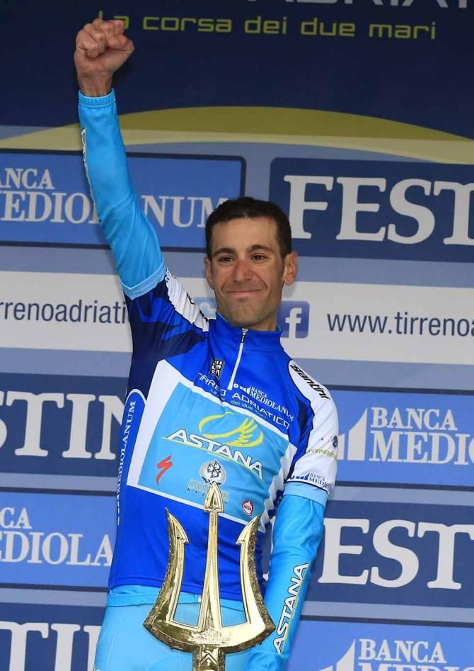 Vincenzo Nibali (Astana) has won Tirreno-Adriatico for two years running.