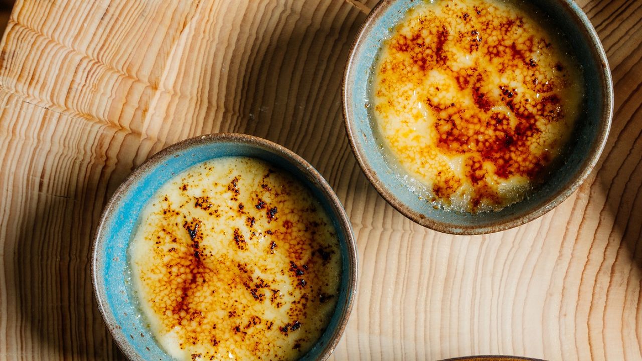 Caramelised rice pudding 