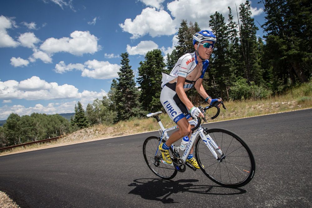 Janez Brajkovic (UnitedHealthcare) trying to bridge to the break