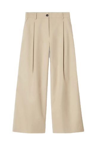 Wide-Leg Cotton Pants