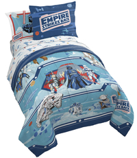 Star Wars Empire 40th Anniversary Bed in a Bag Bedding Set w/ Reversible Comforter, Blue/White was $69.99 now $52.98