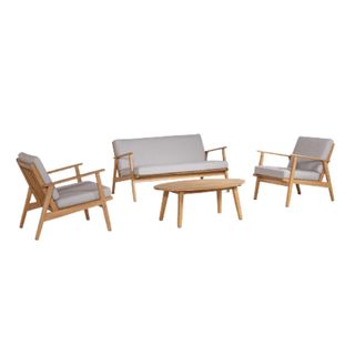 Barker and Stonehouse Pasco outdoor wooden sofa set