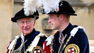 King Charles and Prince William attend The Order of The Garter service