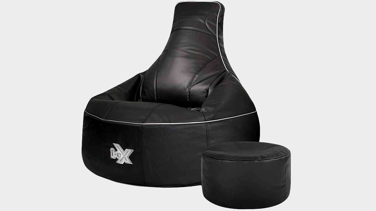 A product render image of the i-eX gaming chair bean bag