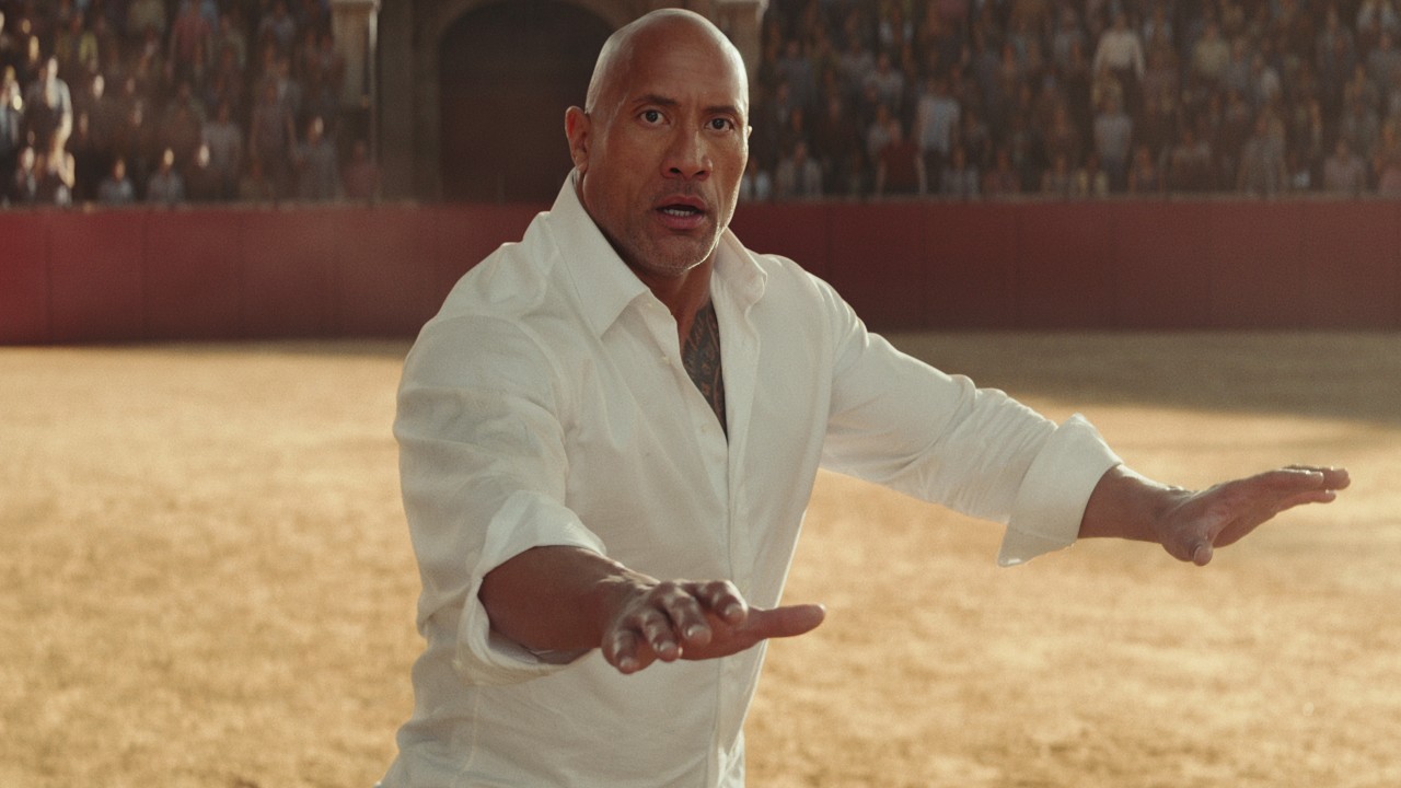 Dwayne 'The Rock' Johnson re-created his cringeworthy throwback