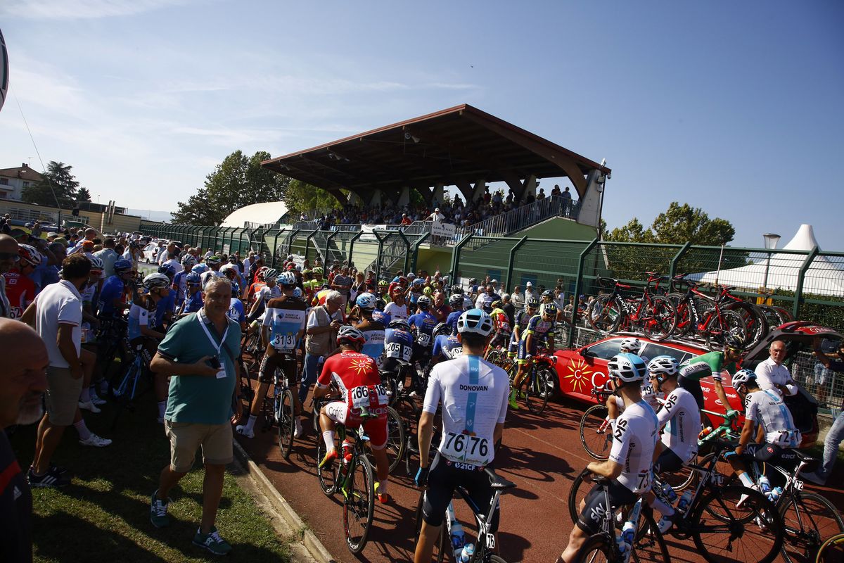 The start of the Coppa Sabatini