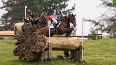 Isabelle Cook and Cymoon &ldquo;F&rdquo; Z on the Kentucky Three-Day Event cross-country course in 2026.