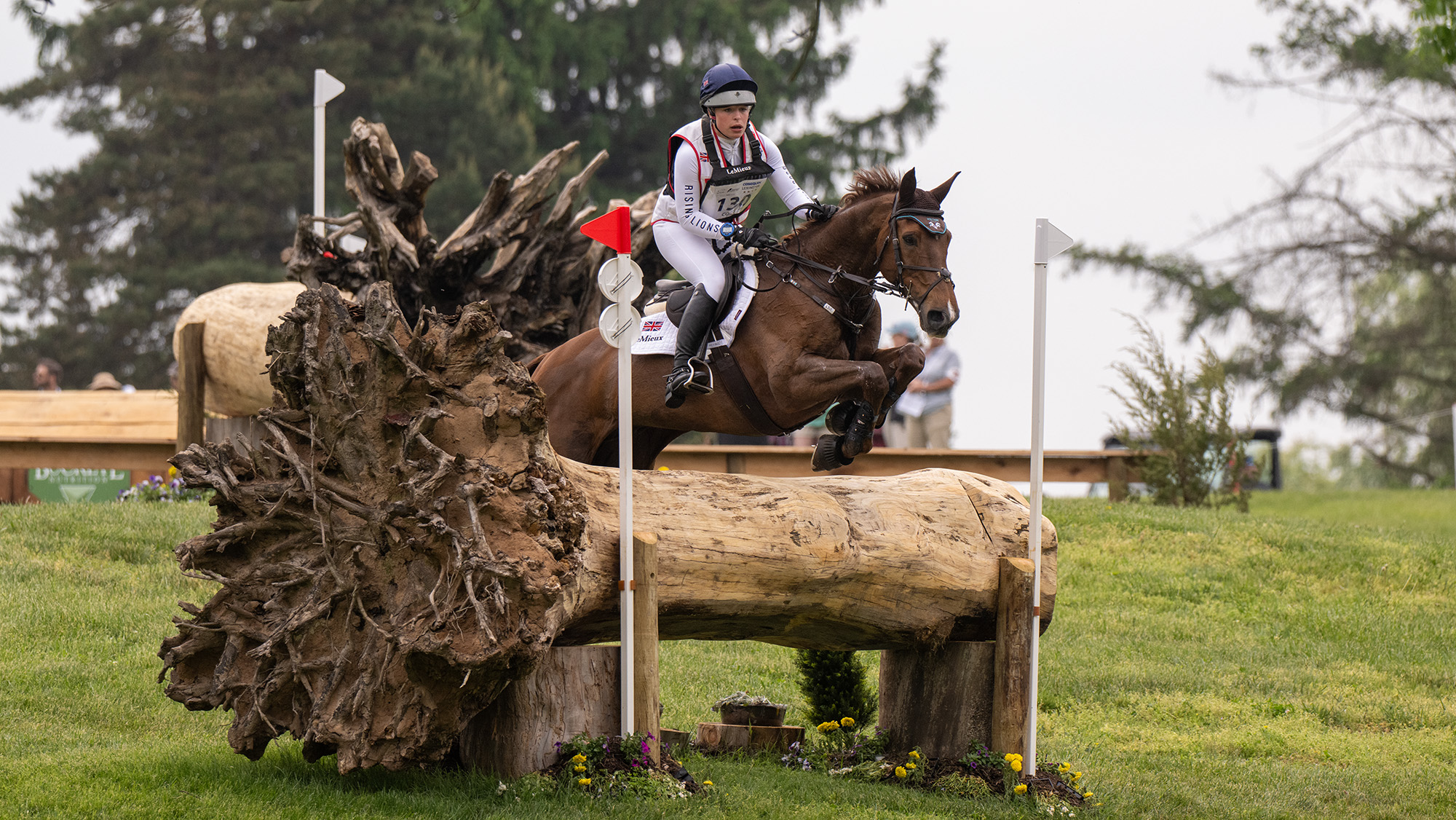 Isabelle Cook and Cymoon &amp;ldquo;F&amp;rdquo; Z on the Kentucky Three-Day Event cross-country course in 2026.