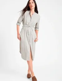 Organic Poplin Shirtdress $139 $109.99 | Banana Republic
