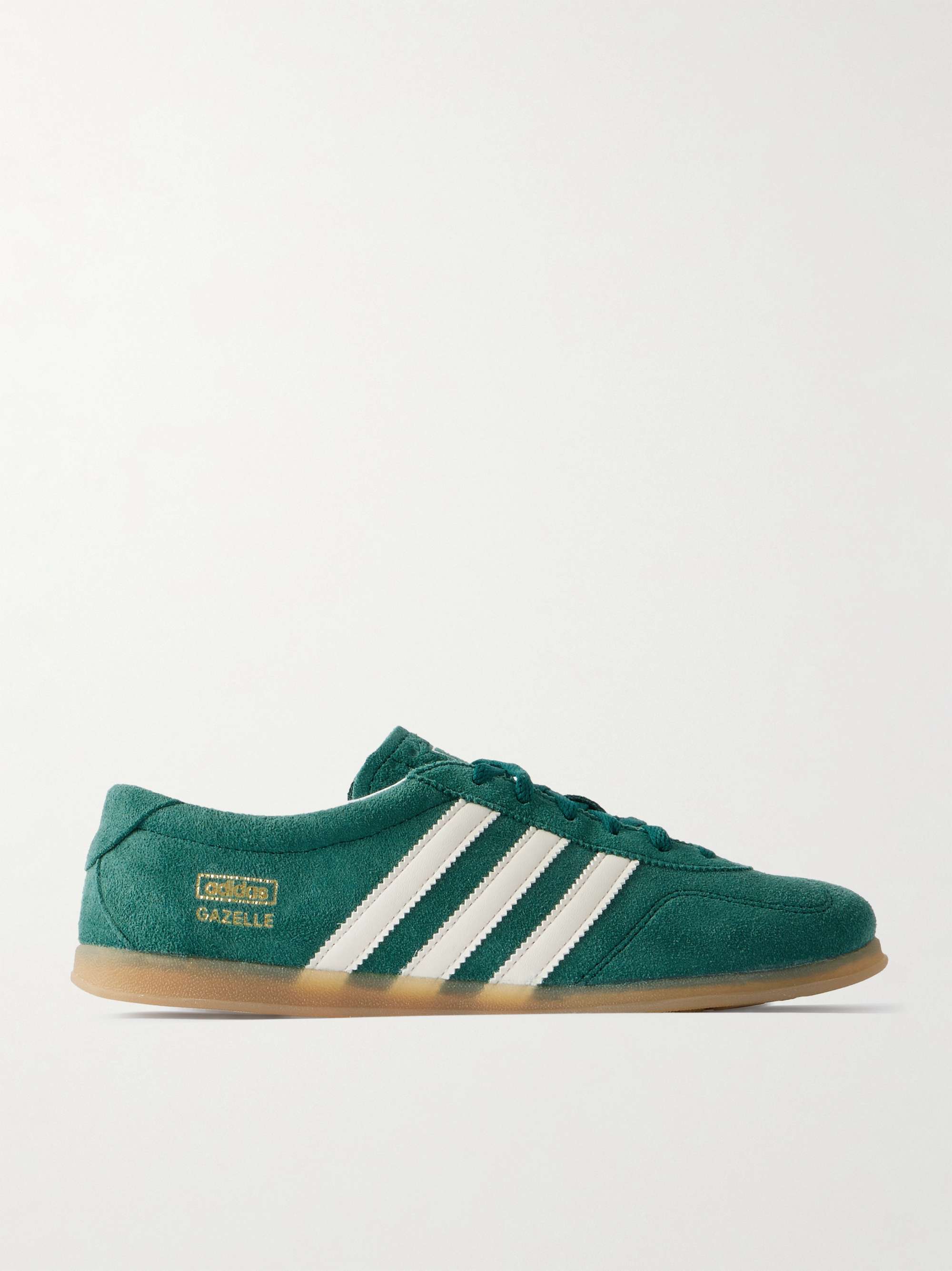 Gazelle Lo Pro Leather-Trimmed Suede Sneaker