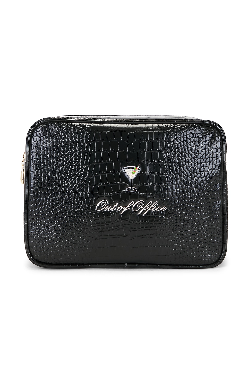 Out of Office Martini Croc Pouch