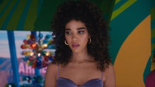 Alexandra Shipp's Barbie looking like she's had a realization.