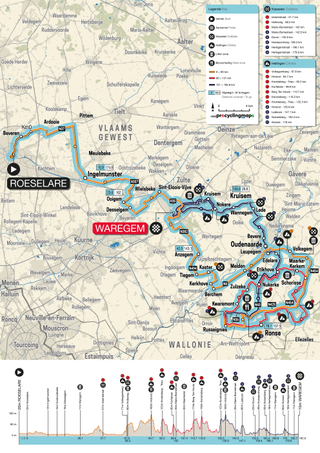 Dwars door Vlaanderen Route