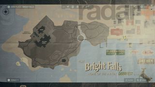 Alan Wake 2 Bright Falls map