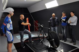 Discussion in progress concerning Scott Zwizanski's time trial position.